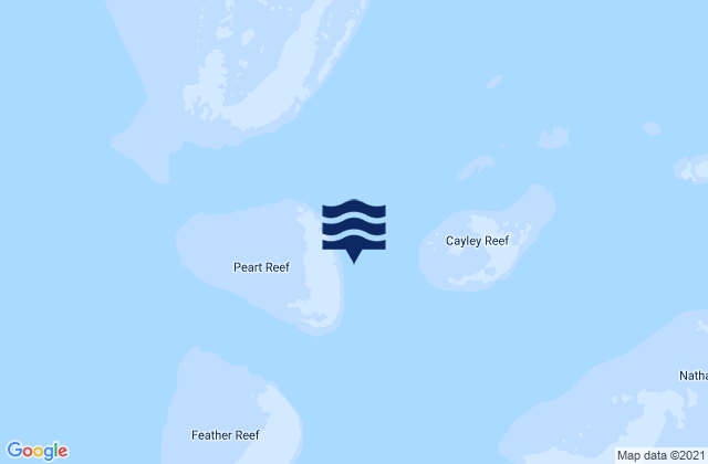 Mappa delle maree di Peart Reef, Australia