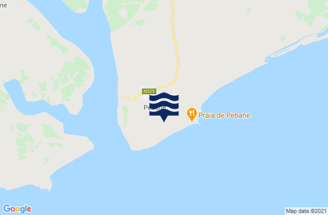 Mappa delle maree di Pebane, Mozambique