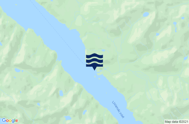 Mappa delle maree di Pelican Harbor Lisianski Inlet Ak, United States