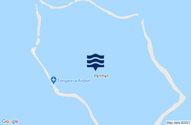 Mappa delle maree di Penrhyn (Tongareva) Island, Kiribati
