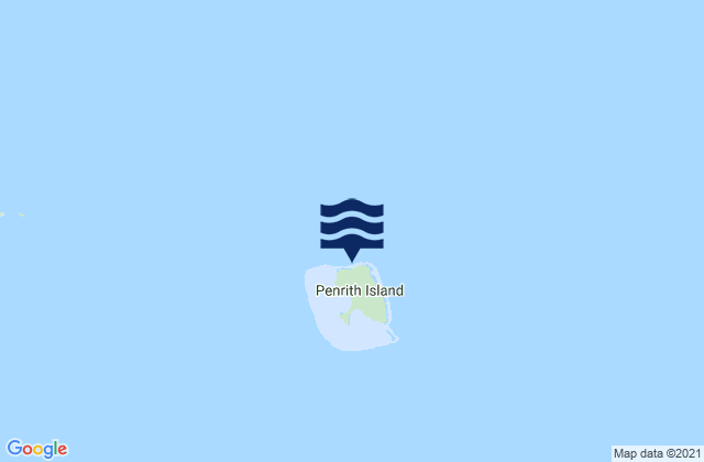 Mappa delle maree di Penrith Island, Australia