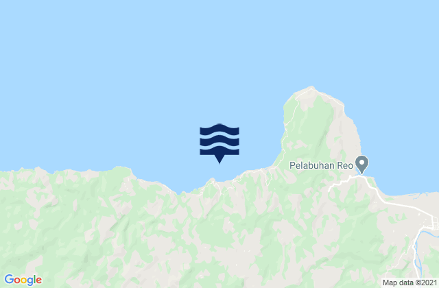Mappa delle maree di Pering, Indonesia