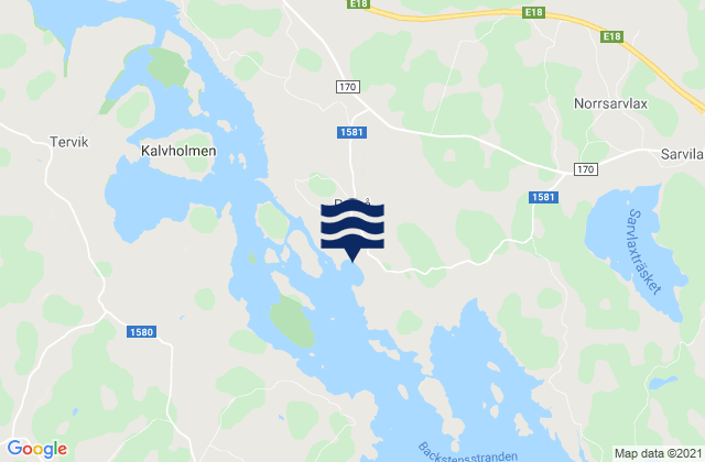 Mappa delle maree di Pernå, Finland