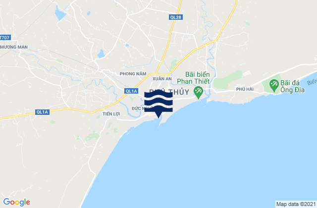Mappa delle maree di Phan Thiết, Vietnam