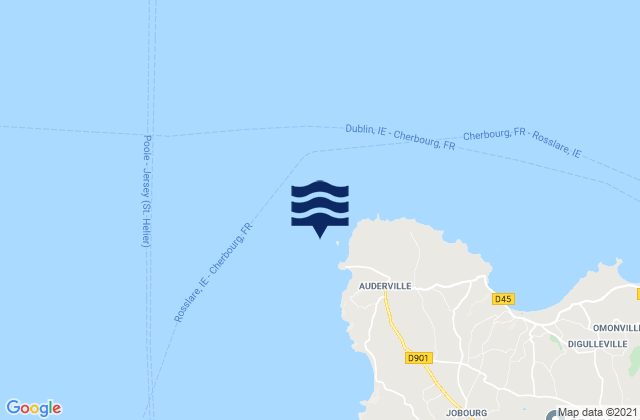 Mappa delle maree di Phare du Cap de la Hague, France