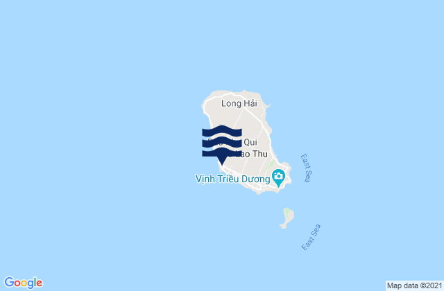 Mappa delle maree di Phú Quý, Vietnam