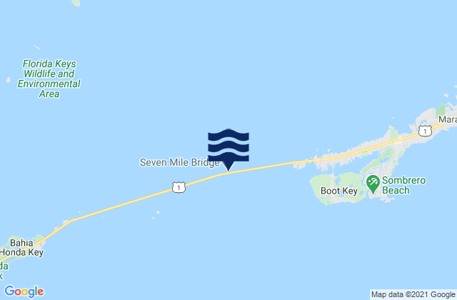 Mappa delle maree di Pigeon Key South Side Hawk Channel, United States