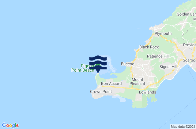 Mappa delle maree di Pigeon Point, Trinidad and Tobago