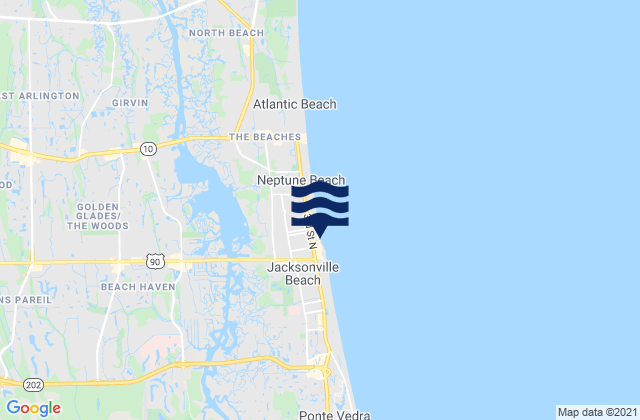 Mappa delle maree di Piney Point, United States