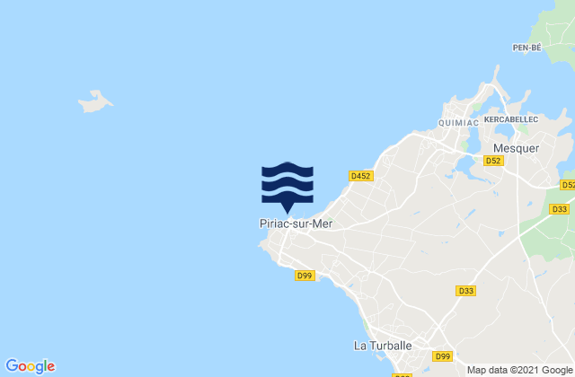 Mappa delle maree di Piriac-sur-Mer, France