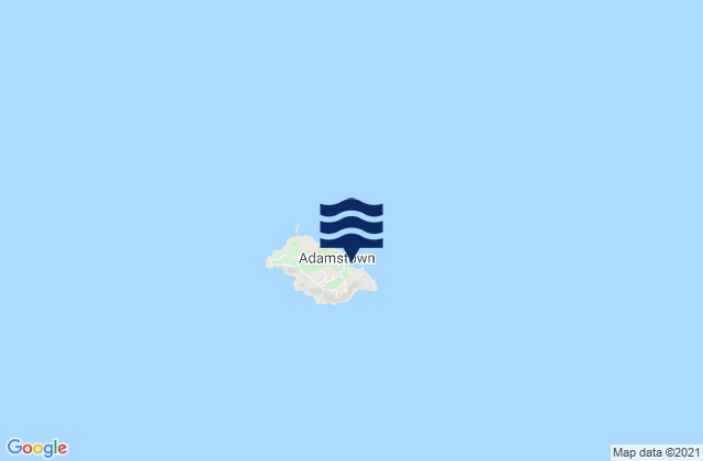 Mappa delle maree di Pitcairn