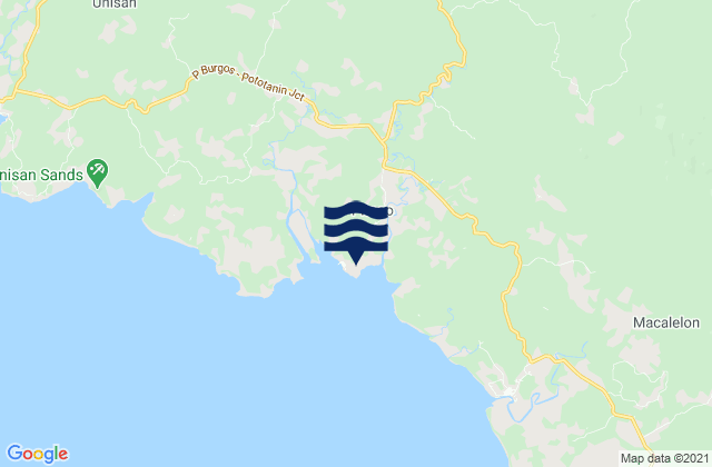 Mappa delle maree di Pitogo, Philippines