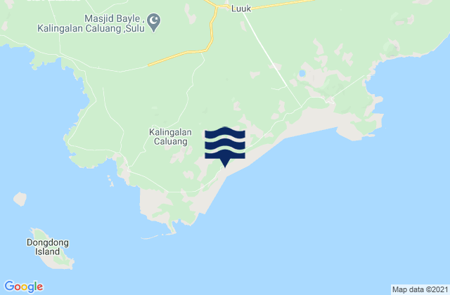 Mappa delle maree di Pitogo, Philippines