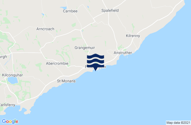 Mappa delle maree di Pittenweem Beach, United Kingdom
