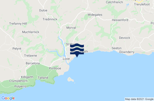 Mappa delle maree di Plaidy Beach, United Kingdom