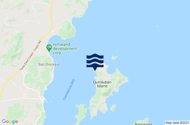 Mappa delle maree di Platagata, Philippines