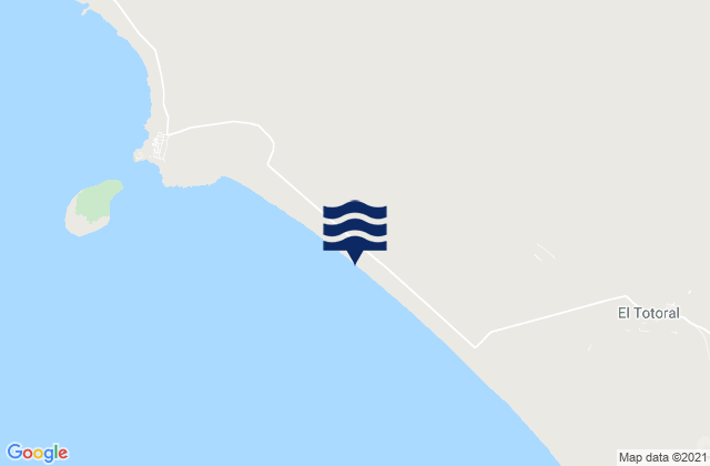 Mappa delle maree di Playa Choros, Chile