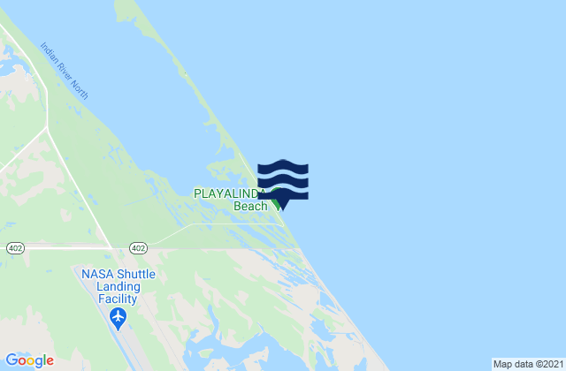 Mappa delle maree di Playa Linda, United States