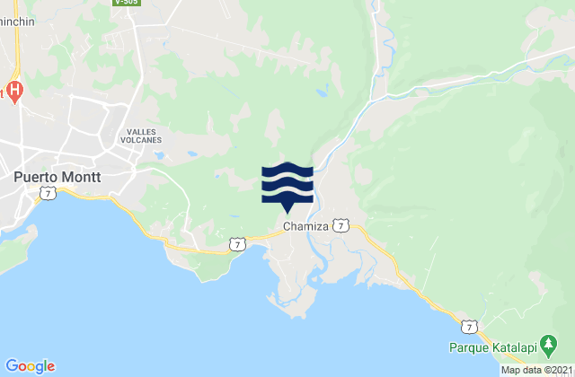 Mappa delle maree di Playa Maitén, Chile