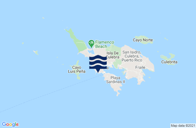Mappa delle maree di Playa Sardinas I Barrio, Puerto Rico