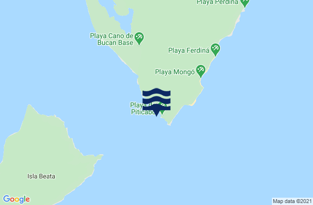 Mappa delle maree di Playa de Piticabo, Dominican Republic