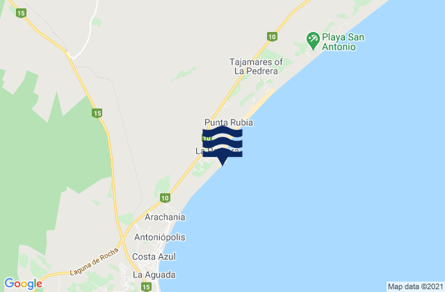 Mappa delle maree di Playa del Barco, Brazil
