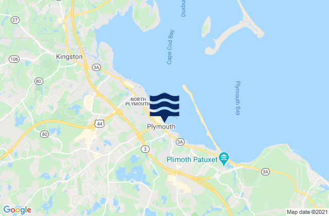 Mappa delle maree di Plymouth, United States