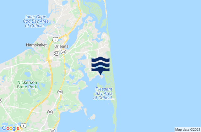 Mappa delle maree di Pochet Island, United States