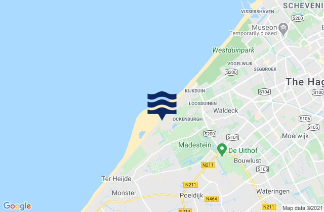 Mappa delle maree di Poeldijk, Netherlands