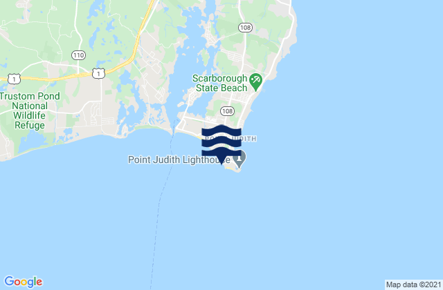 Mappa delle maree di Point Judith Harbor Of Refuge, United States