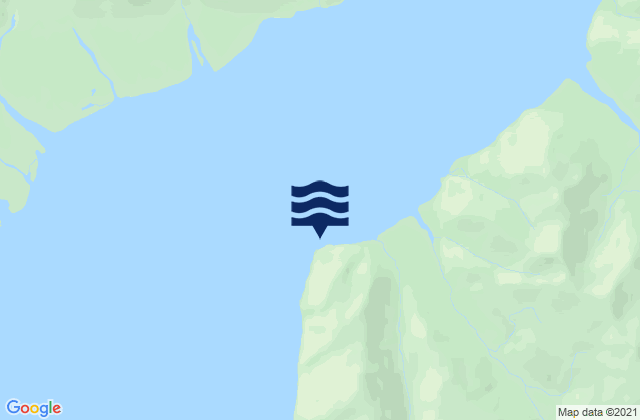 Mappa delle maree di Point Latouche (Yakutat Bay), United States