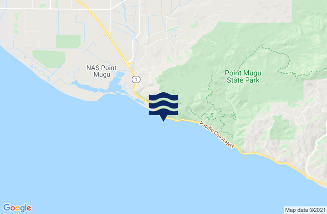 Mappa delle maree di Point Mugu, United States