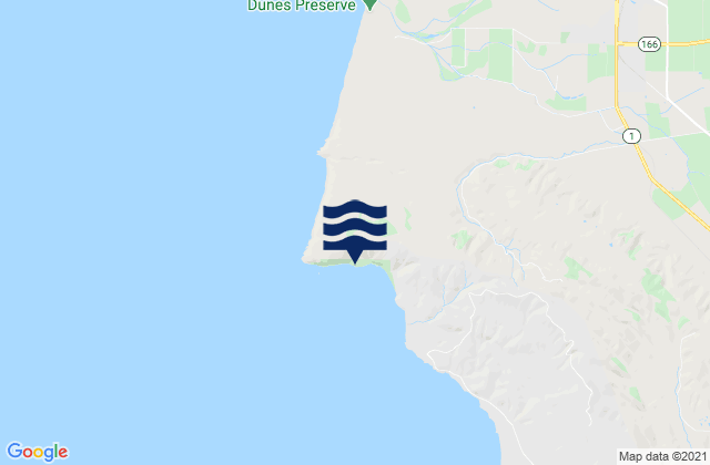 Mappa delle maree di Point Sal State Beach, United States