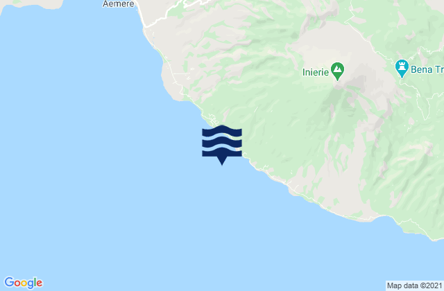 Mappa delle maree di Pomasule, Indonesia
