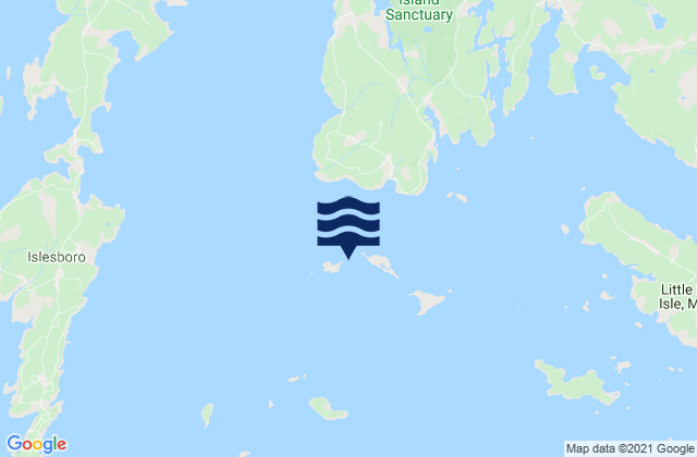 Mappa delle maree di Pond Island-Western Island, United States