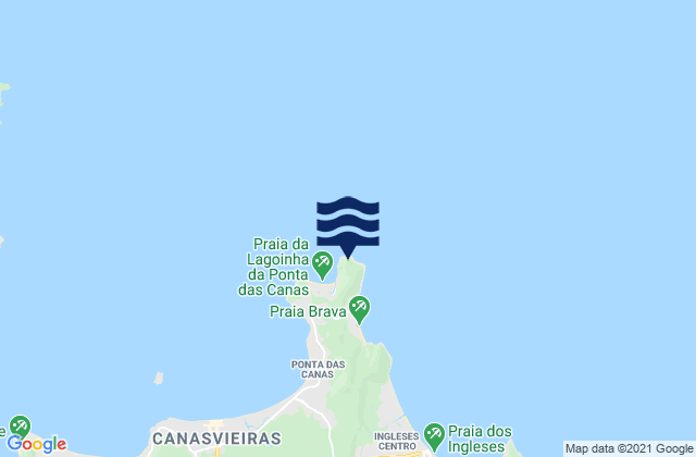 Mappa delle maree di Ponta Do Rapa, Brazil