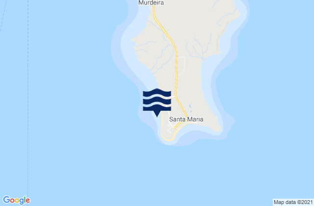 Mappa delle maree di Ponta Preta, Cabo Verde
