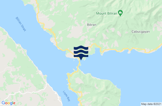 Mappa delle maree di Poro Island Biliran Strait, Philippines