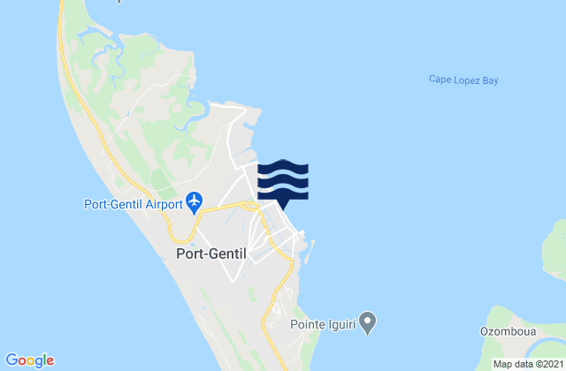 Mappa delle maree di Port-Gentil, Gabon
