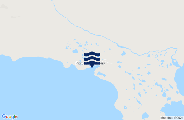Mappa delle maree di Port-aux-Français, French Southern Territories