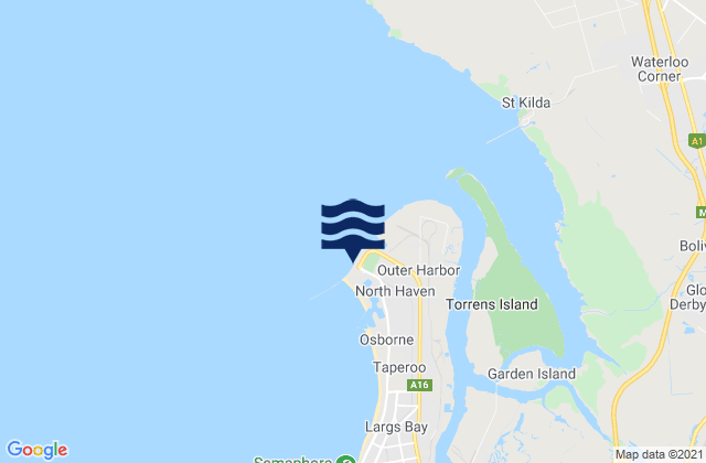 Mappa delle maree di Port Adelaide (Outer Harbor), Australia