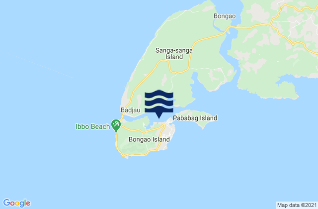 Mappa delle maree di Port Bongao (Tawitawi Island), Philippines