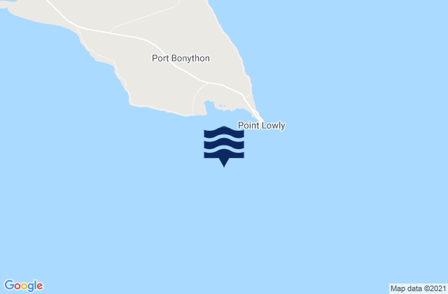 Mappa delle maree di Port Bonython, Australia