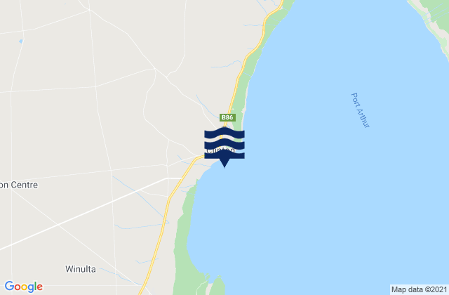 Mappa delle maree di Port Clinton, Australia