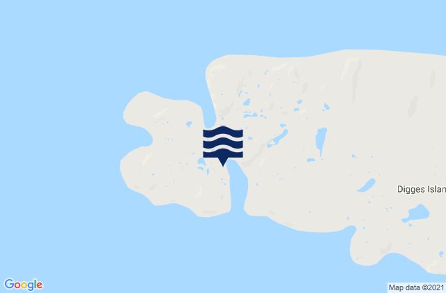 Mappa delle maree di Port De Laperriere, Canada