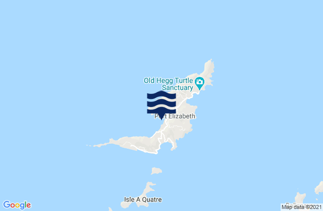 Mappa delle maree di Port Elizabeth, Saint Vincent and the Grenadines