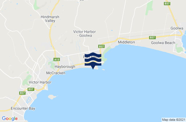 Mappa delle maree di Port Elliot, Australia