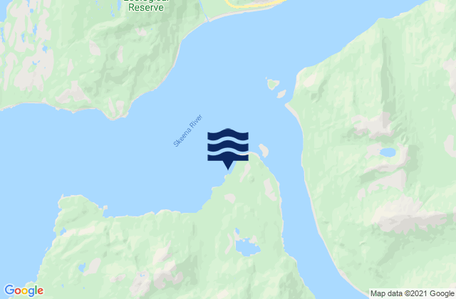 Mappa delle maree di Port Essington, Canada
