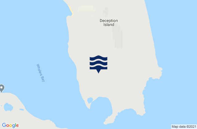 Mappa delle maree di Port Foster Deception Island, Argentina