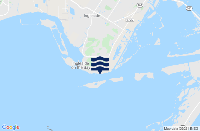 Mappa delle maree di Port Ingleside Corpus Christi Bay, United States